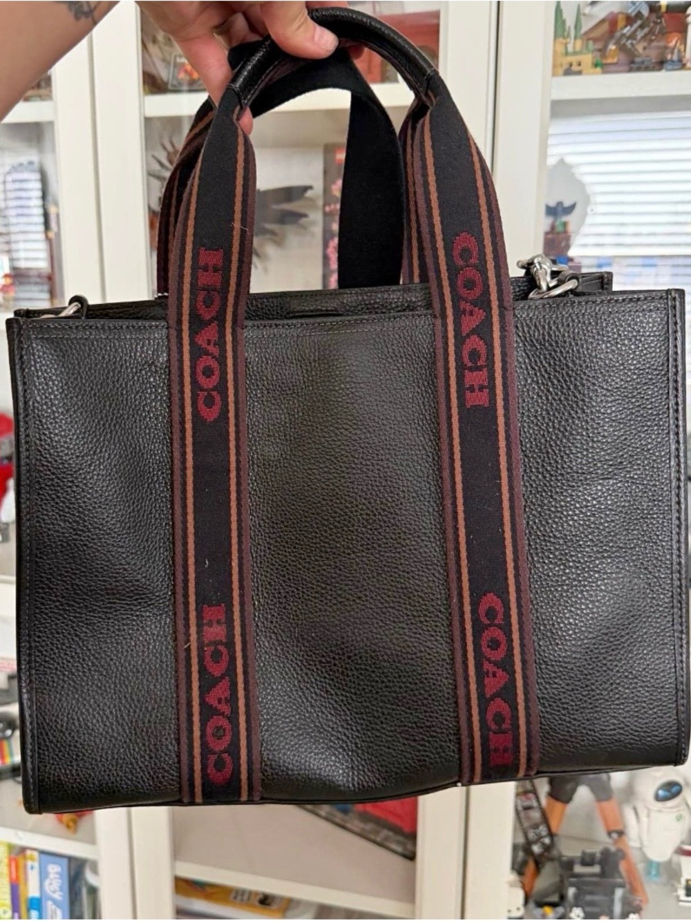 Coach Black Smith Tote 2Way Bag - Picture 3 of 5